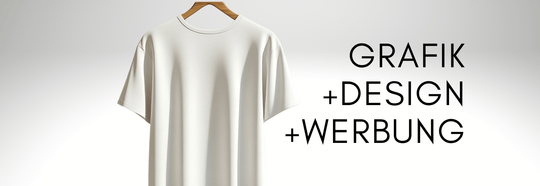 Grafik+ Design+ Werbung, weißes T-Shirt